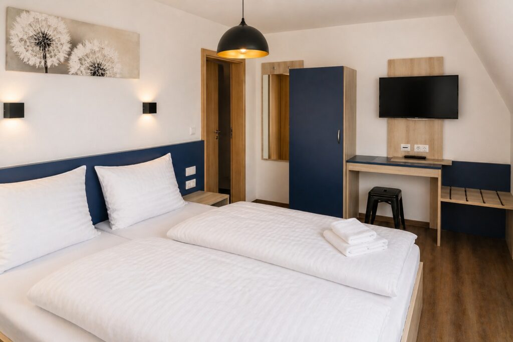 Zweibett- oder Doppelzimmer